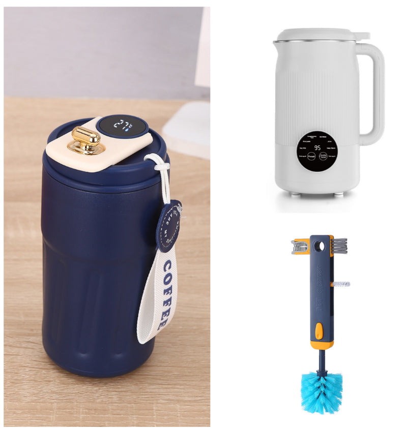 Smart Digital Thermal Bottle Portable Coffee Mug -Stainless Steel