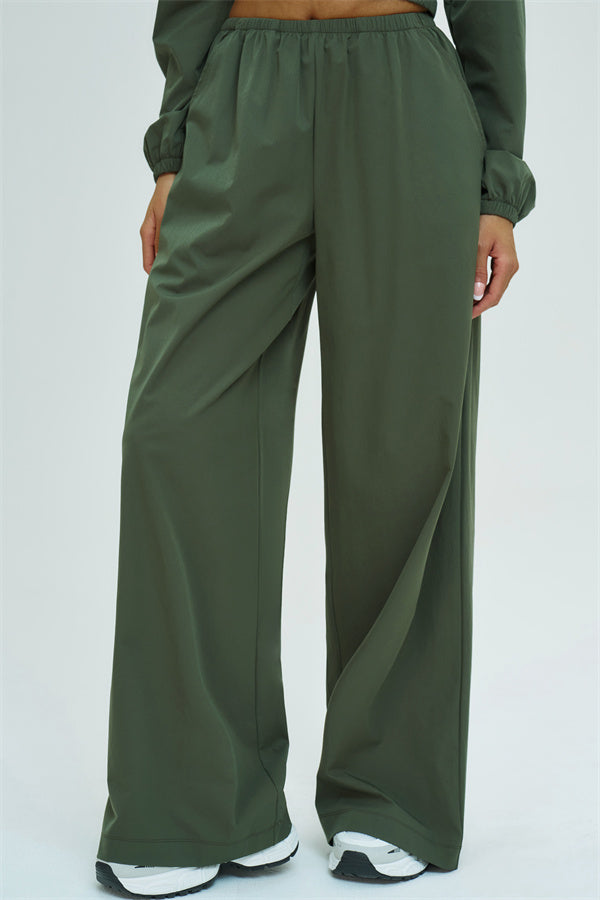 Crop Hoodie + Sweatpants 2-Piece Set