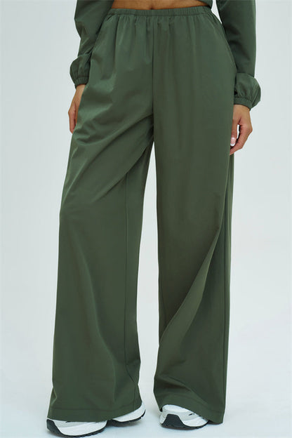 Crop Hoodie + Sweatpants 2-Piece Set