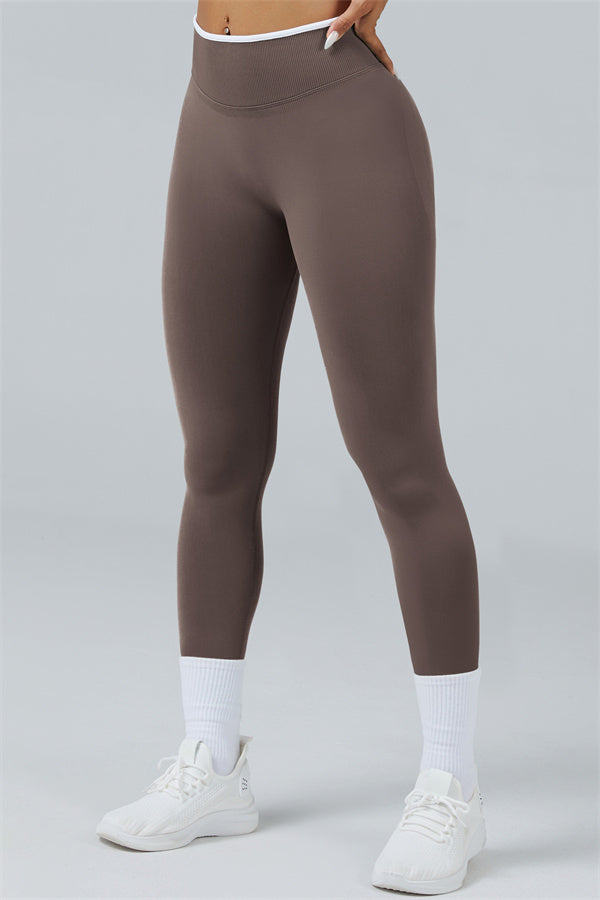 Long Sleeve + Crop Top Leggings 2-Piece Set