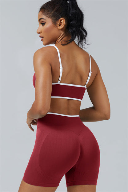 Sports Bra + Shorts 2-Piece Set