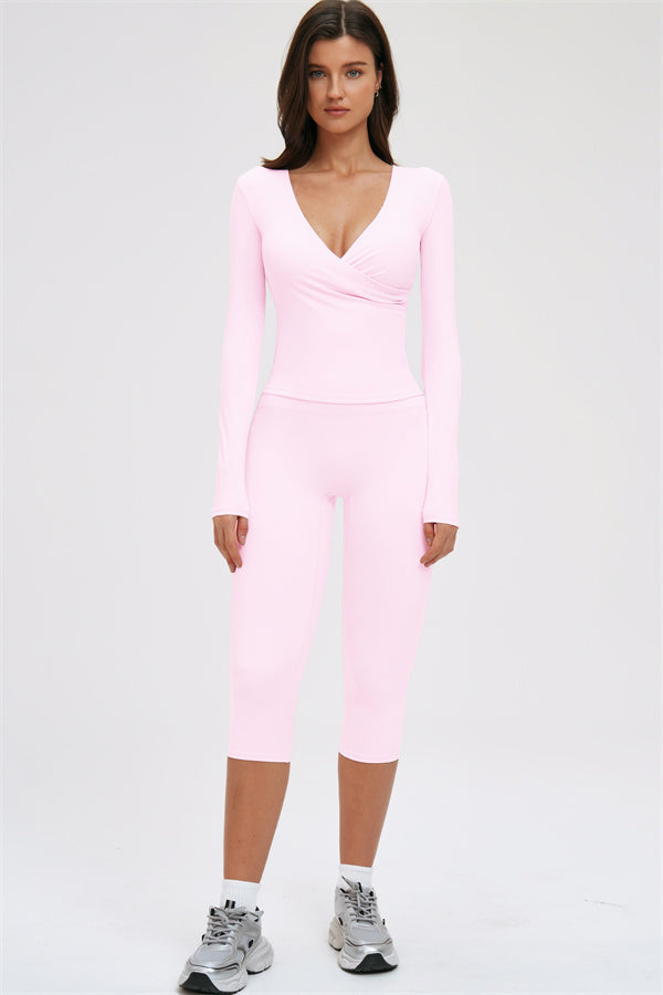 Long Sleeve Capri Leggings 2-Piece Set