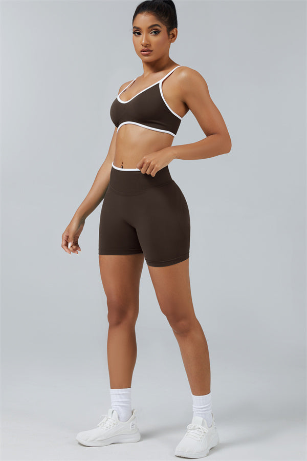 Sports Bra + Shorts 2-Piece Set