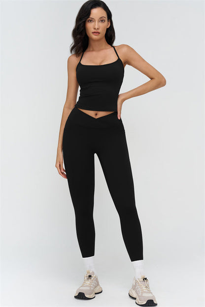 Crop Top + Leggings 2-Piece Set