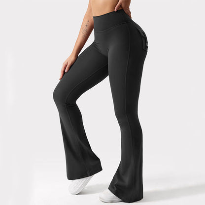 Women's High-Waisted Cargo Pocket Workout Leggings