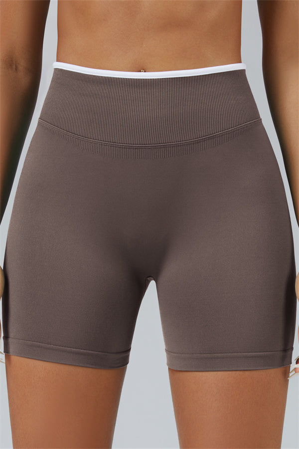 Long Sleeve Crop top Shorts 2-Piece Set