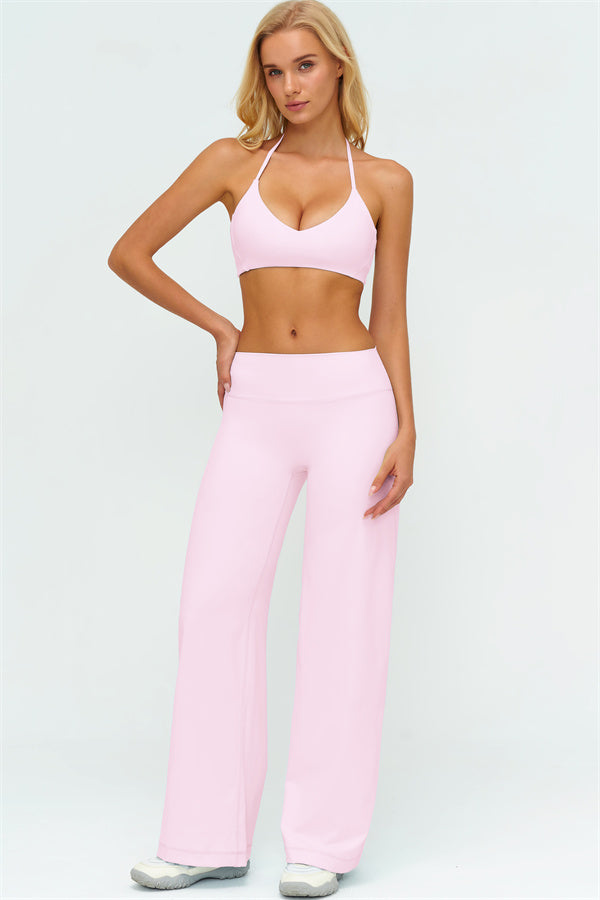 Sports Bra + New Straight Leg Pants 2-Piece Set