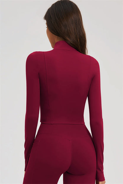 Zip Jacket + Flared Leggings 2-Piece Set