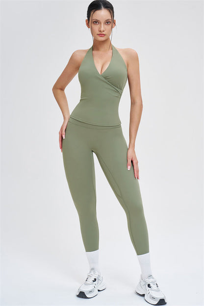 Crop Top + Leggings 2-Piece Set