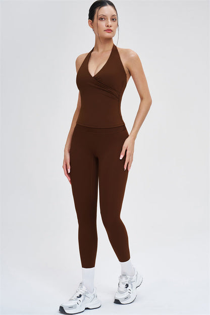 Crop Top + Leggings 2-Piece Set