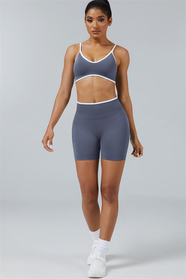 Sports Bra + Shorts 2-Piece Set