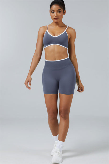 Sports Bra + Shorts 2-Piece Set
