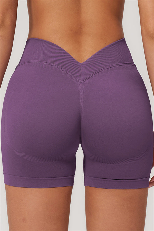 One-Shoulder Sports Bra Shorts 2-Piece Set
