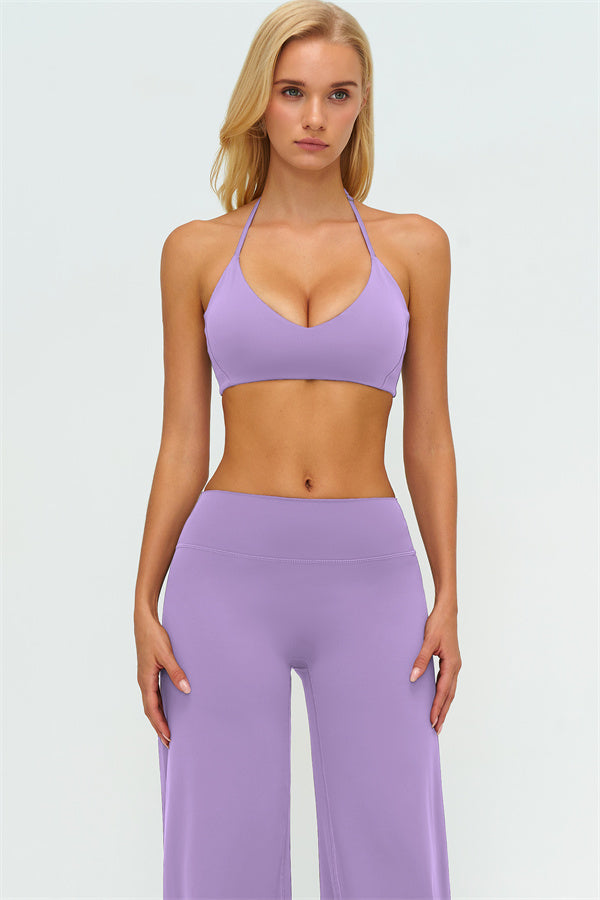Sports Bra + New Straight Leg Pants 2-Piece Set
