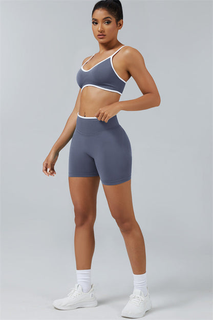 Sports Bra + Shorts 2-Piece Set
