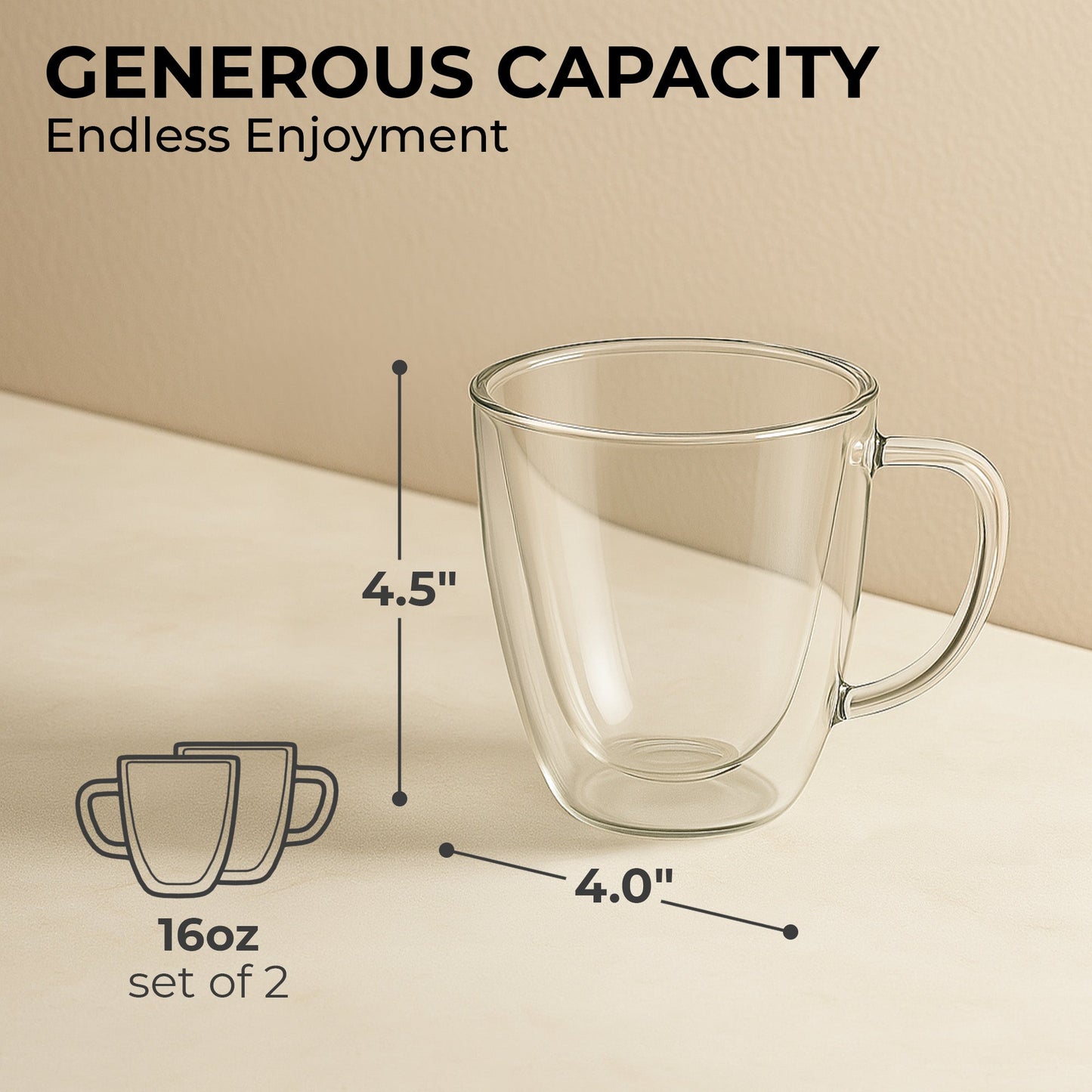 16oz Coffee Mug Set