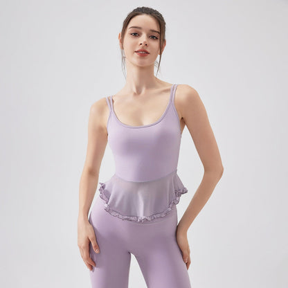 Yoga Vest with Chest Pad Workout Bra