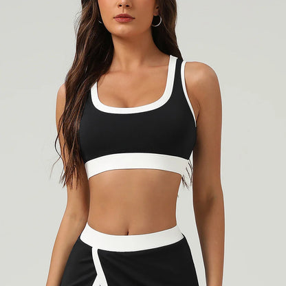 Women Elastic Fitness Padded Set