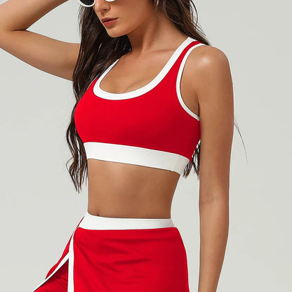Women Elastic Fitness Padded Set