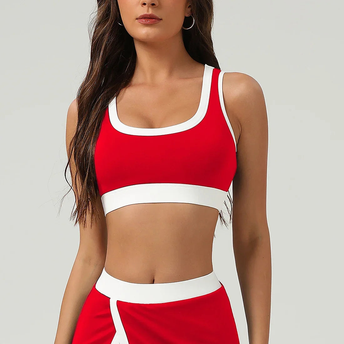 Women Elastic Fitness Padded Set
