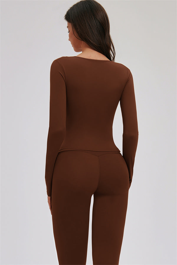 Long Sleeve Capri Leggings 2-Piece Set