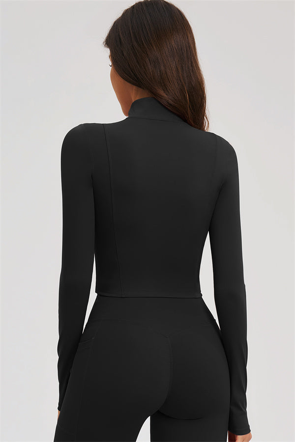 Zip Jacket + Flared Leggings 2-Piece Set