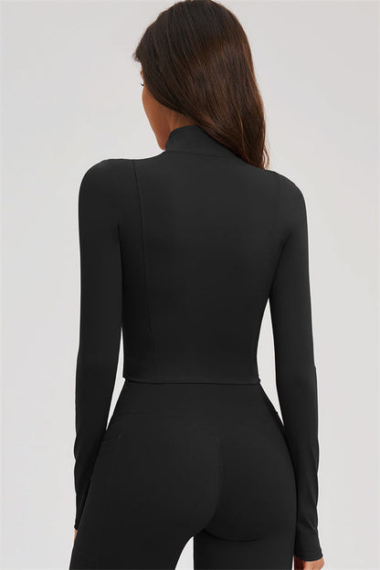 Zip Jacket + Flared Leggings 2-Piece Set