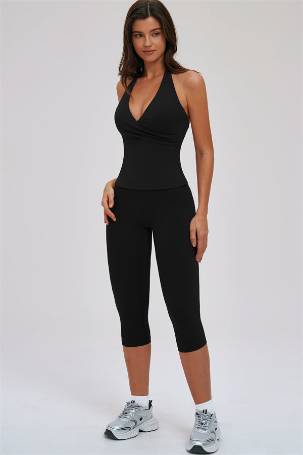Tank Top Capri Leggings 2-Piece Set