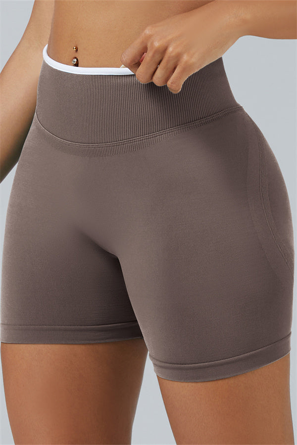 Long Sleeve Crop top Shorts 2-Piece Set