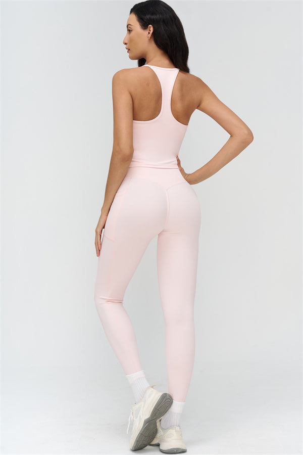 Crop Top + Leggings 2-Piece Set