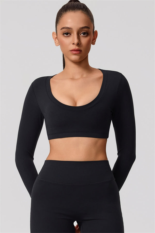 Long Sleeve Crop Top