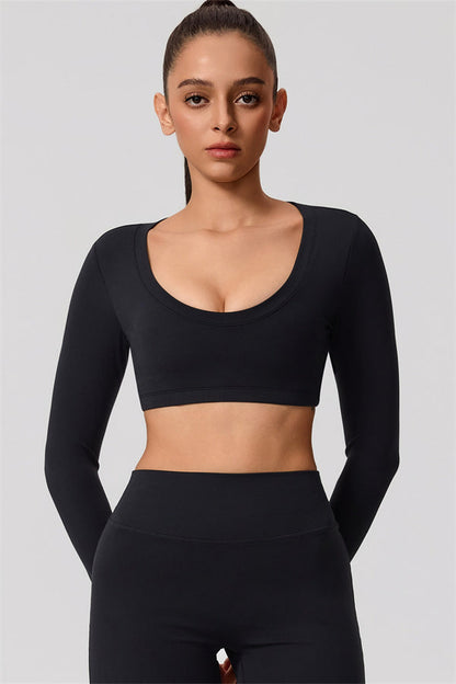 Long Sleeve Crop Top