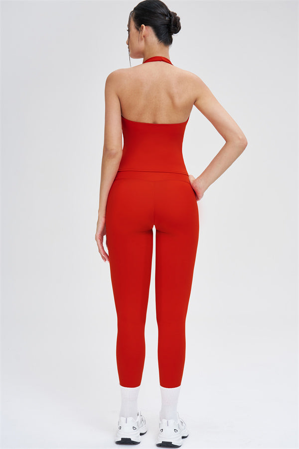 Crop Top + Leggings 2-Piece Set