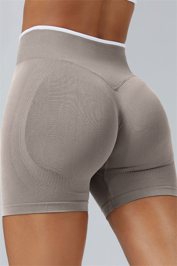 Long Sleeve Crop top Shorts 2-Piece Set