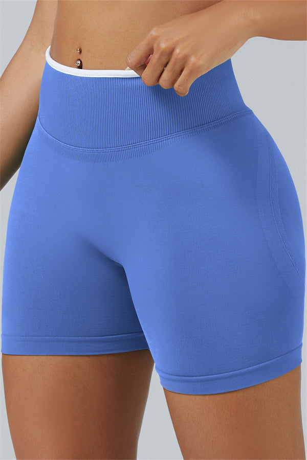 Long Sleeve Crop top Shorts 2-Piece Set