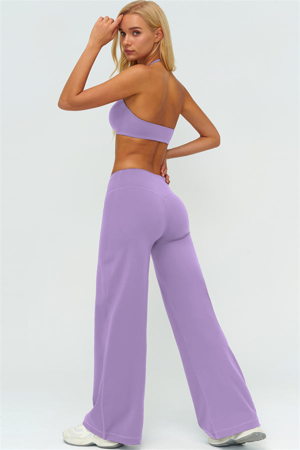 Sports Bra + New Straight Leg Pants 2-Piece Set