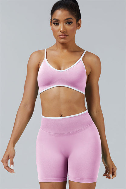 Sports Bra + Shorts 2-Piece Set