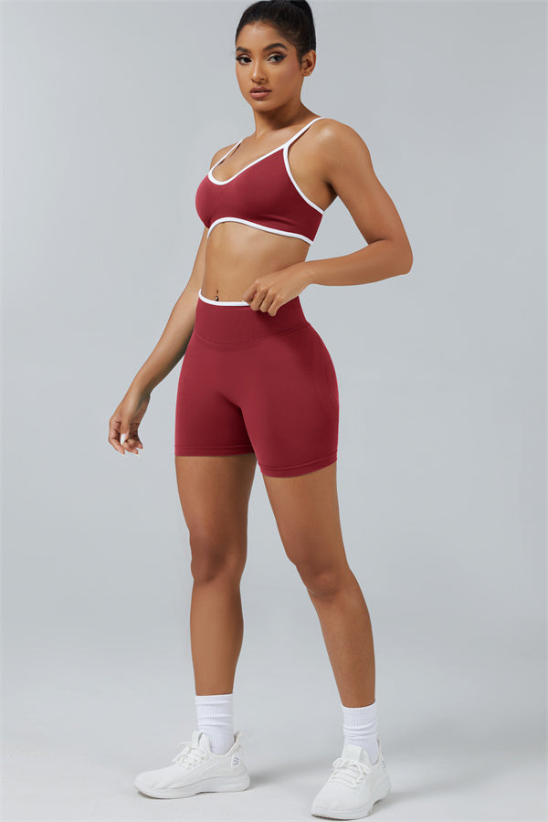 Sports Bra + Shorts 2-Piece Set