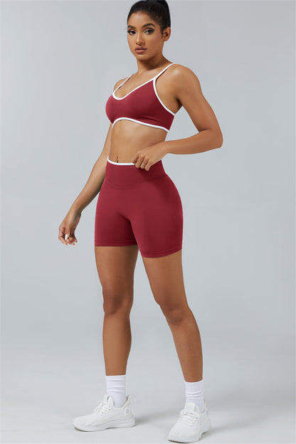 Sports Bra + Shorts 2-Piece Set