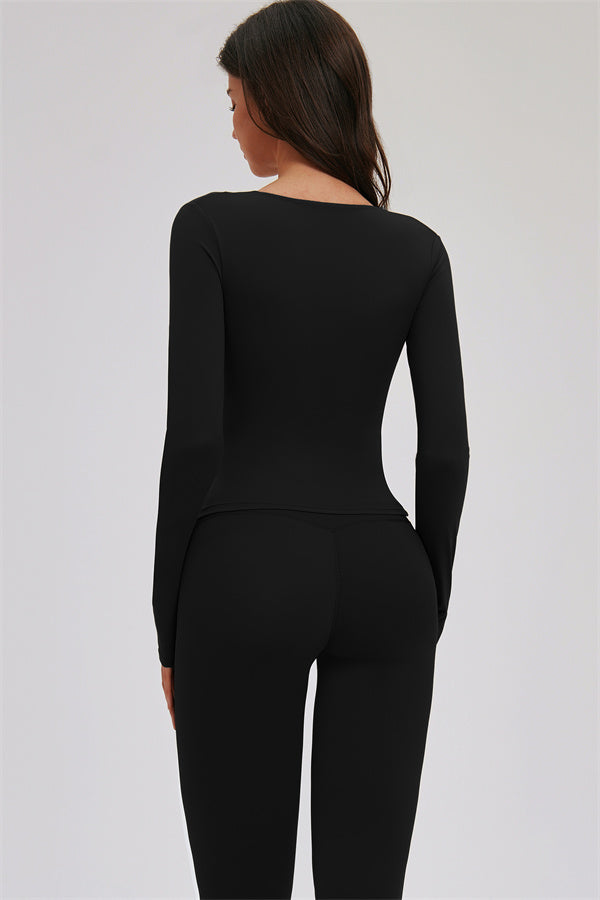 Long Sleeve Capri Leggings 2-Piece Set