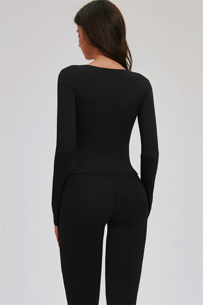 Long Sleeve Capri Leggings 2-Piece Set