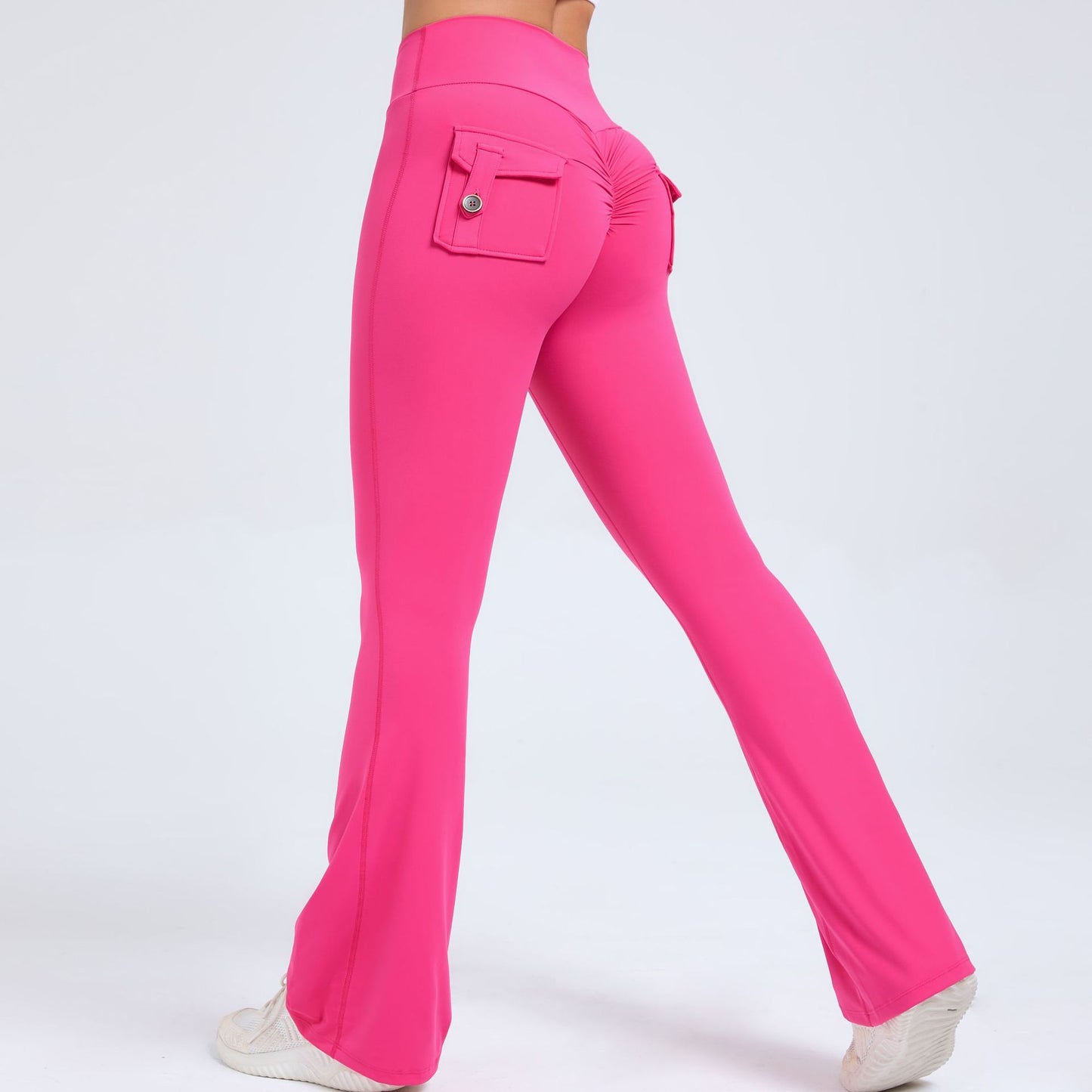 Women's High-Waisted Cargo Pocket Workout Leggings