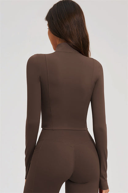 Zip Jacket + Flared Leggings 2-Piece Set