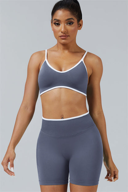 Sports Bra + Shorts 2-Piece Set