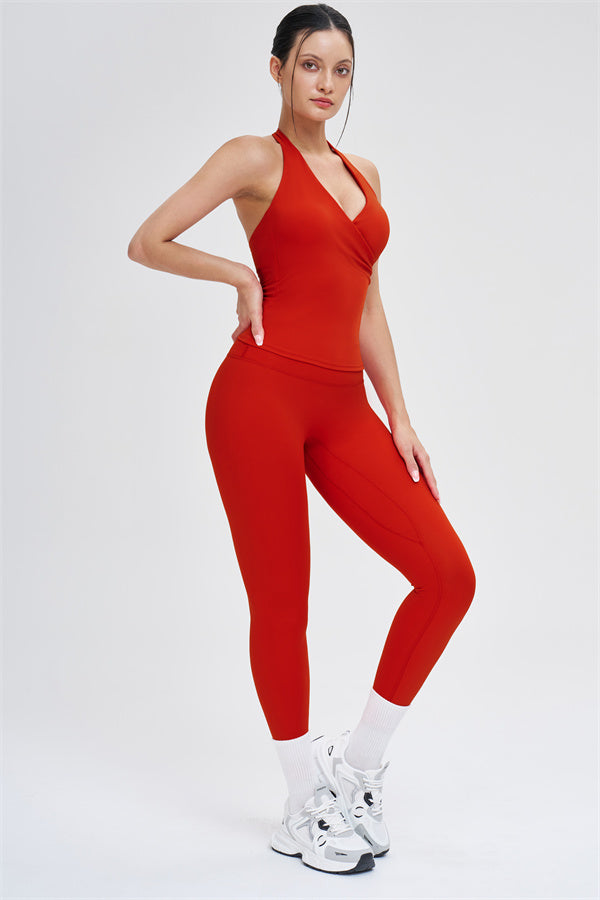 Crop Top + Leggings 2-Piece Set
