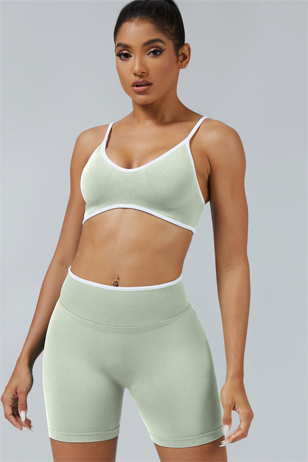 Sports Bra + Shorts 2-Piece Set