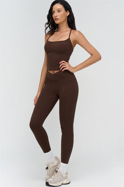 Crop Top + Leggings 2-Piece Set