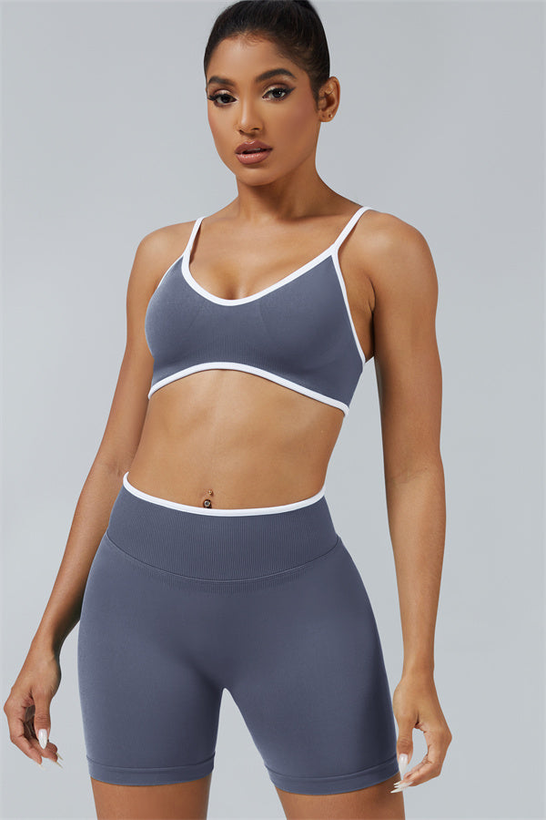 Sports Bra + Shorts 2-Piece Set
