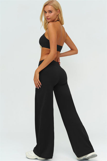 Sports Bra + New Straight Leg Pants 2-Piece Set