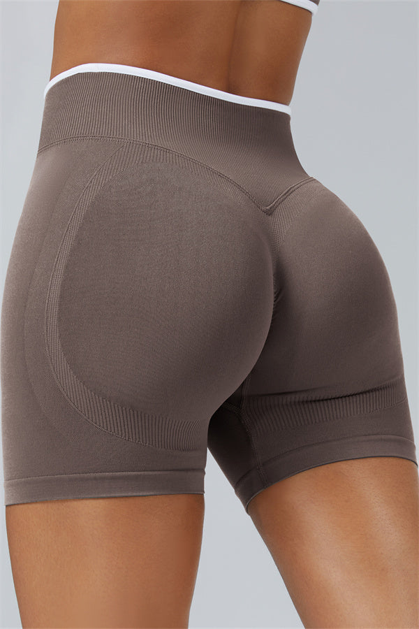 Long Sleeve Crop top Shorts 2-Piece Set